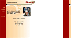 Desktop Screenshot of pioneerbuilders.net